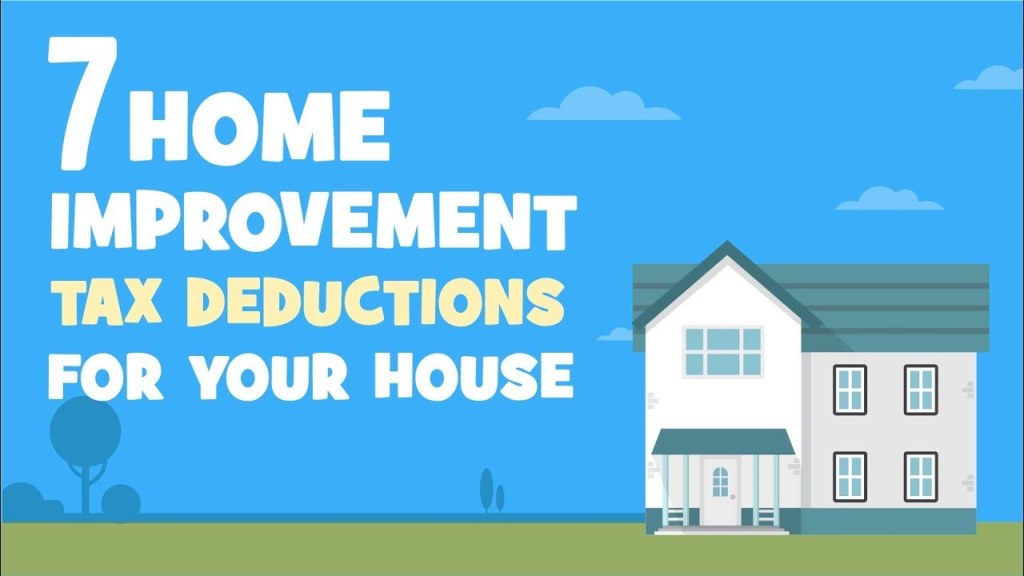 home improvement deductions - Can You Save Money on Taxes With Home Improvement Projects? (